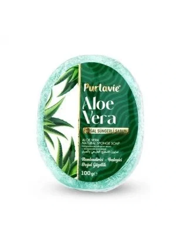 Doğal Süngerli Aloe Vera Sabunu
