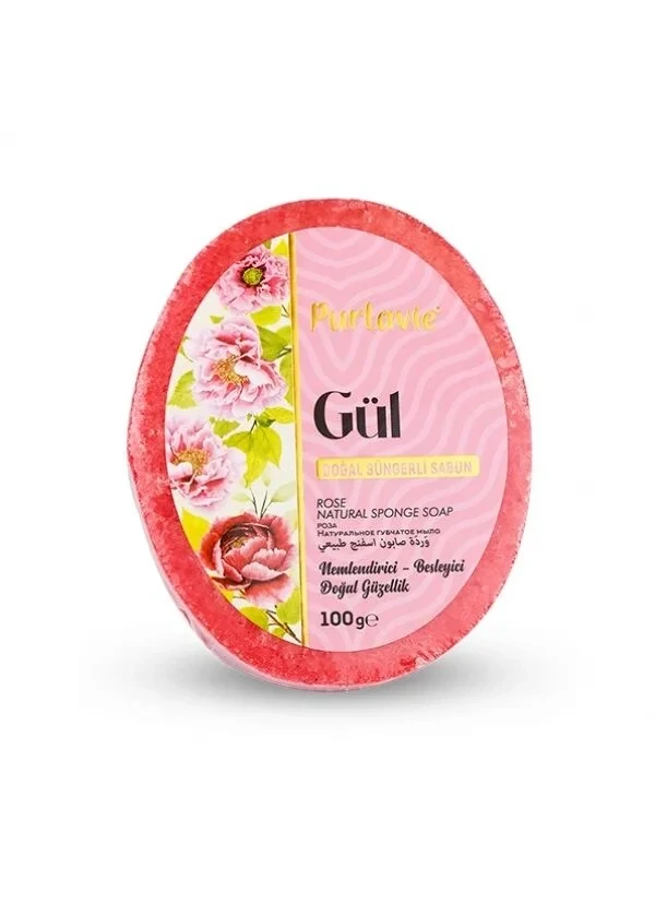 Doğal Süngerli Gül Sabunu