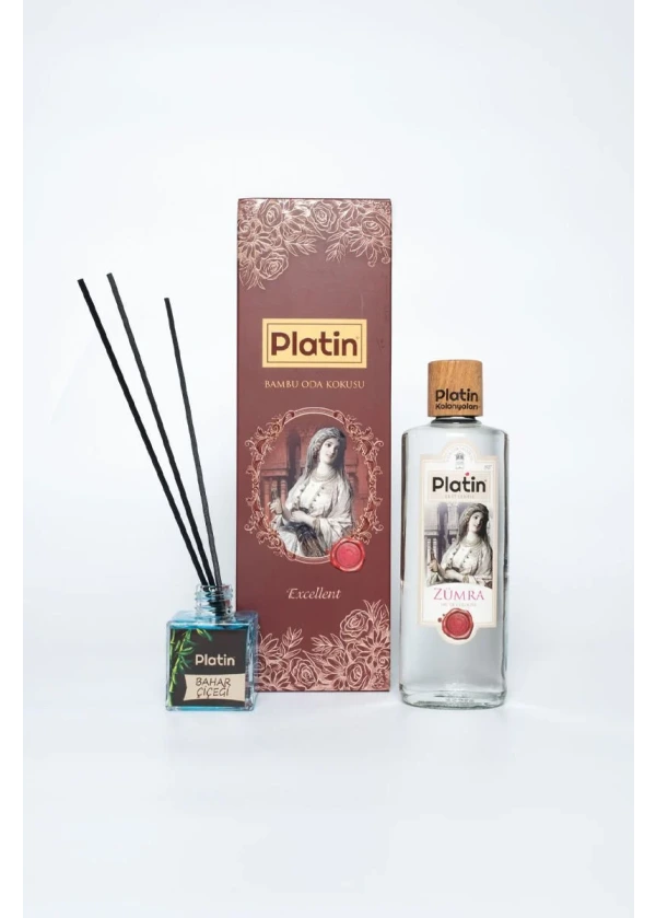 Platin Özel Seri Hediyelik 2'li Set ( 50 cc.Bambu + 250 cc 80° Kolonya)